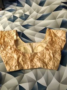 Golden Embroidered Blouse Set.... combo set