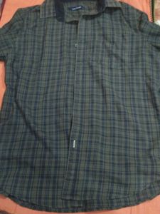 Men's Plaid Button-Down Shirt new hai