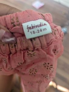 Fabindia infant lehenga set