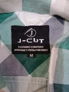 Women's Green &amp; White Checkered Shirt