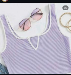 Ribbed Crop Tank Top
