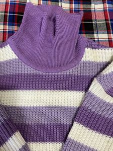 Striped Turtleneck Sweater