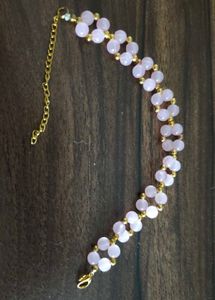 Double Layer Rose Quartz Bracelet