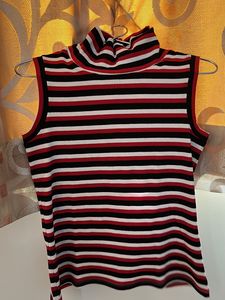 Striped Top Fir Winter Wear