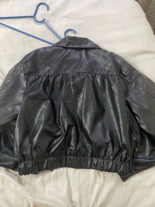 Black Faux Leather Jacket