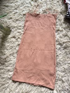 Peach Bodycon Birthday Dress