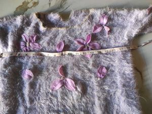 Cute Floral Embellished Sweater