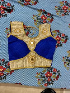 Designer Embellished Royal Blue Blouse