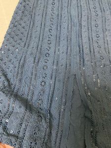Elegant Blue Sequined Kurta