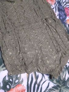 Olive Green Sleeveless Top