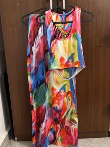 Multicolour Abstract Print Co-ord Set