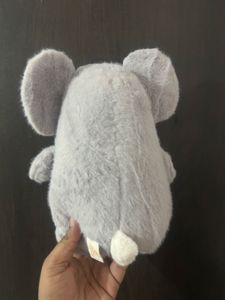 grey and white koala plush toy featuring a large