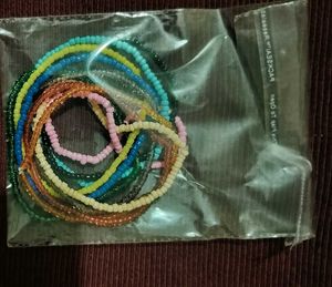 Colorful Beaded Bracelets Set of 10 shades