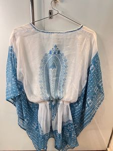 White &amp; Blue Kaftan 💙🤍