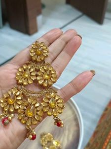 Exquisite Gold-Toned Ethnic earrings