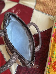 Embroidered &amp; Mini Handbag Set
