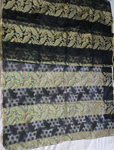 Elegant Black &amp; Gold Dupatta