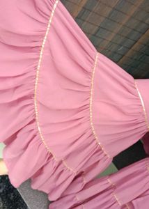 Pink Top and Sharara Set