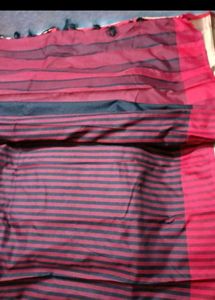 BrandNew GunturHandloom Saree with Striped Pallu