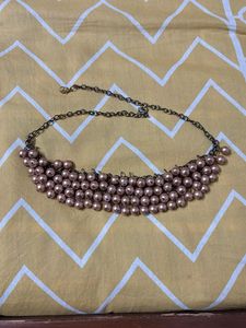 Rose Gold Pearl Choker Necklace