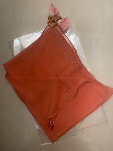 Ladies Stole Worth Tassels And Silver Thread Work