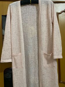 Light Pink Long Cardigan