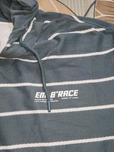 Men's Striped Hoodie T-Shirt Sealed pack