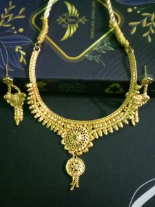 Golden Plated Necklace Set