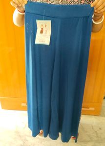 Stylish Blue Lycra Palazzo Pants