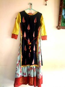Premium Cotton Layered Anarkali Gown dress🌸