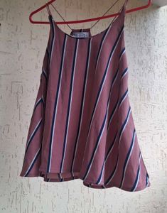 Striped Spaghetti Strap Top