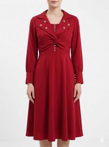 Elegant Red Dress XL size