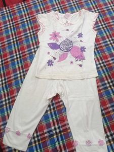 Cute Floral Pajama Set for Girls