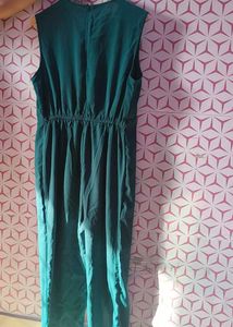 Elegant Teal Sleeveless Jumpsuit