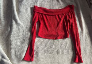 FashionNova Off-Shoulder Crop Top