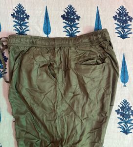 Westside Gia Curves Olive Green Pants