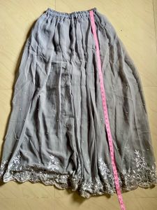 Elegant Grey Embroidered Kurta Set