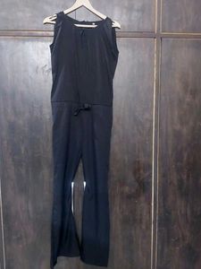 Sleek Black Sleeveless Jumpsuit