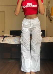 White Cargo Pants