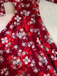 Maroon Maxi Dress