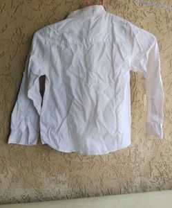Boy's Classic White Long Sleeve Shirt