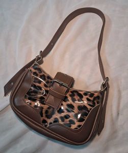 ¤ Chic Brown Leopard Print Y2K Shoulder Bag🤎