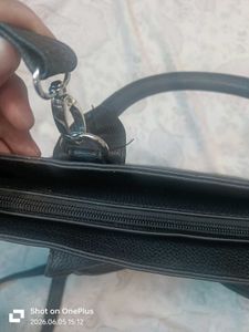 imported bag Chic Black Faux Leather Tote Ba