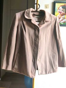 Classic Women's Nude color short coat