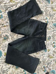 Flared Wash Jeans
