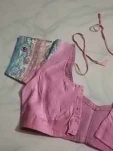 GentlyUsed Designer PinkEmbroideredBlouse- 36"Bus