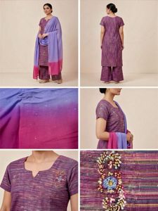 Beautiful Purple Kurta Set with Dupatta