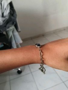 Elegant Blue Gemstone Bracelet
