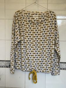 Leopard Print Long Sleeve Top