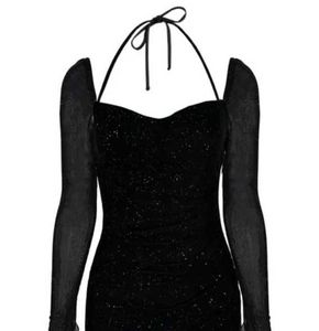 Sparkly Black Mini Dress